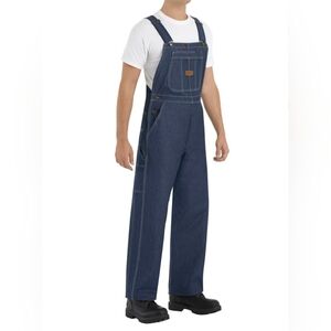 Red Kap Men's Denim Bib Overall